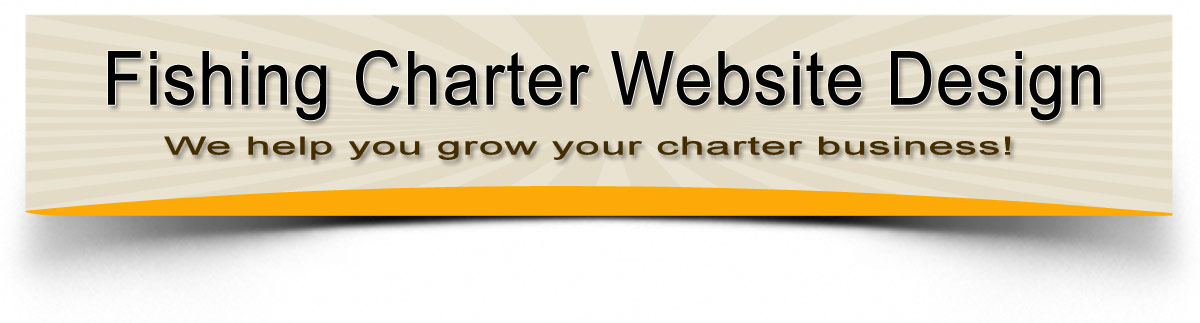 fishing charters website design banner