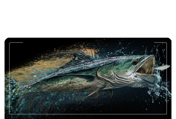 "kingfish" Digital Artwork by Mark Mayo