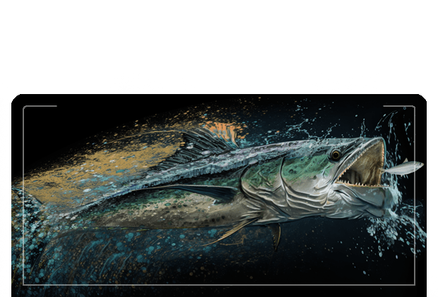 "kingfish" Digital Artwork by Mark Mayo